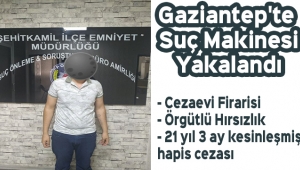 Gaziantep'te Suç Makinesi Yakalandı