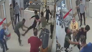 Gaziantep Yaşam Hastanesinde Palalı Saldırı Kameralarda