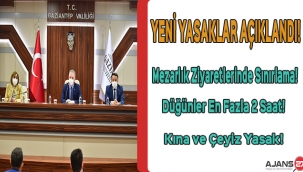 Gaziantep'te Mezarlık Ziyaretlerinde Sınırlama! Düğünler En Fazla 2 Saat!