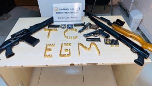 Gaziantep'te Suçüstü Yakalanan Şahısların Üzerinden Cephane Çıktı