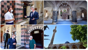 Gaziantep Valisi Davut Gül, tarihi Karatarla Camii’nde incelemelerde bulundu