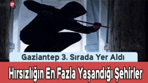 Hırsızlığın En Fazla Yaşandığı İlleri Emniyet Açıkladı! Gaziantep 3. Sırada