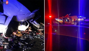 Konya - Antalya yolunda feci kaza! 2 ölü 4 yaralı