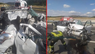 Manisa'da Feci Kaza Sonrasında 1 Kişi Yaralandı