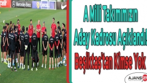 A Milli Takımımızın aday kadrosu açıklandı! Beşiktaş'tan Kimse Yok