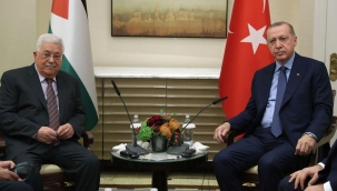 Cumhurbaşkanı Erdoğan Filistin Devlet Başkanı Abbas ile görüştü