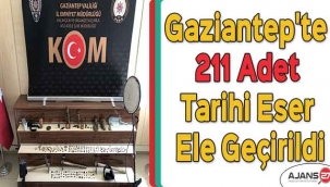 Gaziantep'te 211 adet tarihi eser ele geçirildi