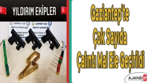Gaziantep'te çok sayıda çalıntı mal ele geçirildi