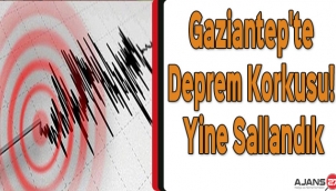 Gaziantep'te Deprem Korkusu! Yine Sallandık