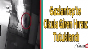 Gaziantep'te okula giren hırsız tutuklandı