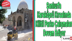 Şanlıurfa Karaköprü kırsalında kilitli parke çalışmaları devam ediyor