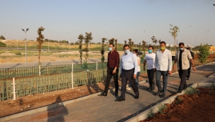 Başkan Canpolat Ahmet Yesevi'de; Yeni Parklarımız En Kısa Surede Hizmete Girecek