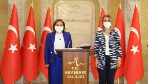 Fatma Şahin, Nevşehir Valisi İnci Sezer Becel'i Ziyaret Etti