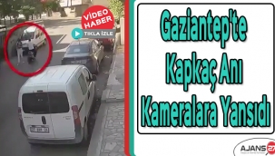 Gaziantep'te kapkaç anı kameralara yansıdı
