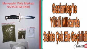 Gaziantep'te yüklü miktarda sahte çek ele geçirildi