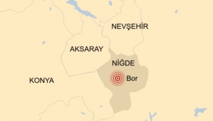 Niğde'de 5,1 büyüklüğünde deprem