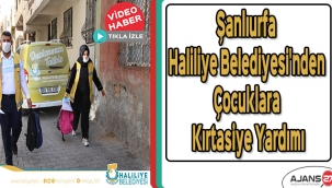 Şanlıurfa Haliliye Belediyesi'nden çocuklara kırtasiye yardımı