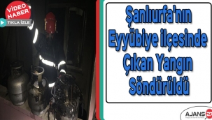 Şanlıurfa'nın Eyyübiye ilçesinde çıkan yangın söndürüldü