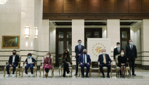 Cumhurbaşkanı Erdogan , Kamboçya, Belçika, Panama ve Danimarka Büyükelçilerini kabul etti