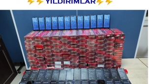 Gaziantep'te çok sayıda kaçak cep telefonu ve sigara ele geçirildi