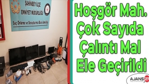 Hoşgör Mahallesinde çok sayıda çalıntı mal ele geçirildi