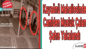 Kayaönü Mahallesinde Camiden Musluk Çalan Şahıs Yakalandı