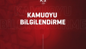 Kayserispor'da bir oyuncunun testi pozitif çıktı
