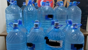 Malatya 447 litre el yapımı (boğma) rakı ele geçirildi.