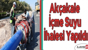 Müjde: Akçakale içme suyu ihalesi yapıldı