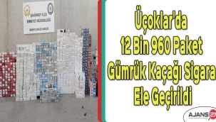 Üçoklar'da 12 Bin 960 paket gümrük kaçağı sigara ele geçirildi