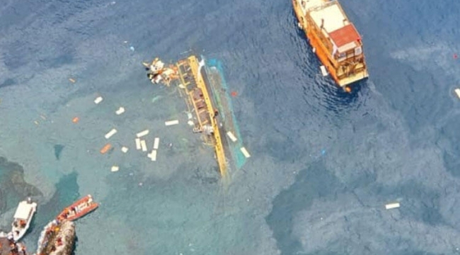 Alanya'da açıklarda tur teknesi battı
