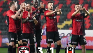 Gaziantep FK, Beşiktaşı 3-1 mağlup etti