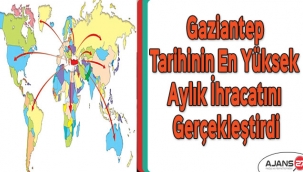 Gaziantep, tarihinin en yüksek aylık ihracatını gerçekleştirdi