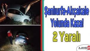 Şanlıurfa-Akçakale yolunda kaza! 2 yaralı