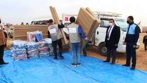 Akçakale kırsalındaki 30 aileye yardım