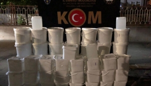 Karacaahmet Mahallesinde 1.065 litre kaçak alkol ele geçirildi