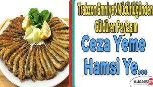 Trabzon Emniyet Müdürlüğünden Güldüren Paylaşım: Ceza Yeme Hamsi Ye...