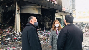 Derya Bakbak’tan, Gıda Toptancıları Sitesi’ne Geçmiş Olsun Ziyareti