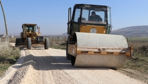 Karaköprü kırsalında yol çalışmaları sürüyor