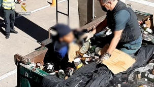 Cam şişelerin altından 41 kaçak göçmen çıktı