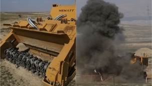 Türkiye'den Azerbaycan'a gönderilen mayın temizleme araçları başarıyla test edildi 