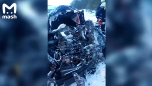 Rusya'da korkunç araba kazası: 7 kişi öldü 