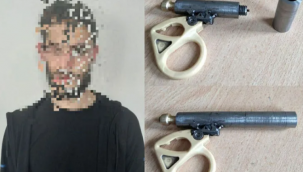 Gaziantep’te durdurulan şahsın üzerinden suikast silahı çıktı