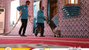 Haliliye'deki camilerde bayram temizliği tamamlandı