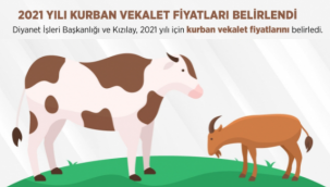 2021 yılı kurban vekalet fiyatları belirlendi