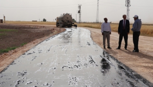 Akçakale kırsalında ilk! Yollar asfaltla buluşuyor