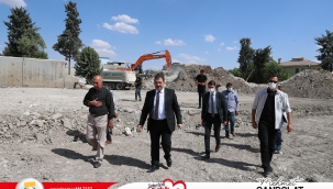 Başan Canpolat, projelerin inşaat çalışmaları yerinde inceledi