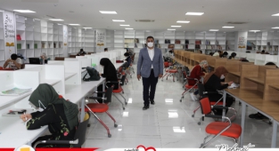 Başkan Canpolat'tan öğrencilere moral ziyareti