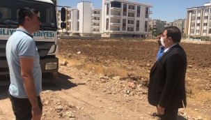 Başkan Canpolat, yol ve park çalışmalarını inceledi