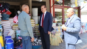 Başkan Yalçınkaya'dan esnaf ziyareti